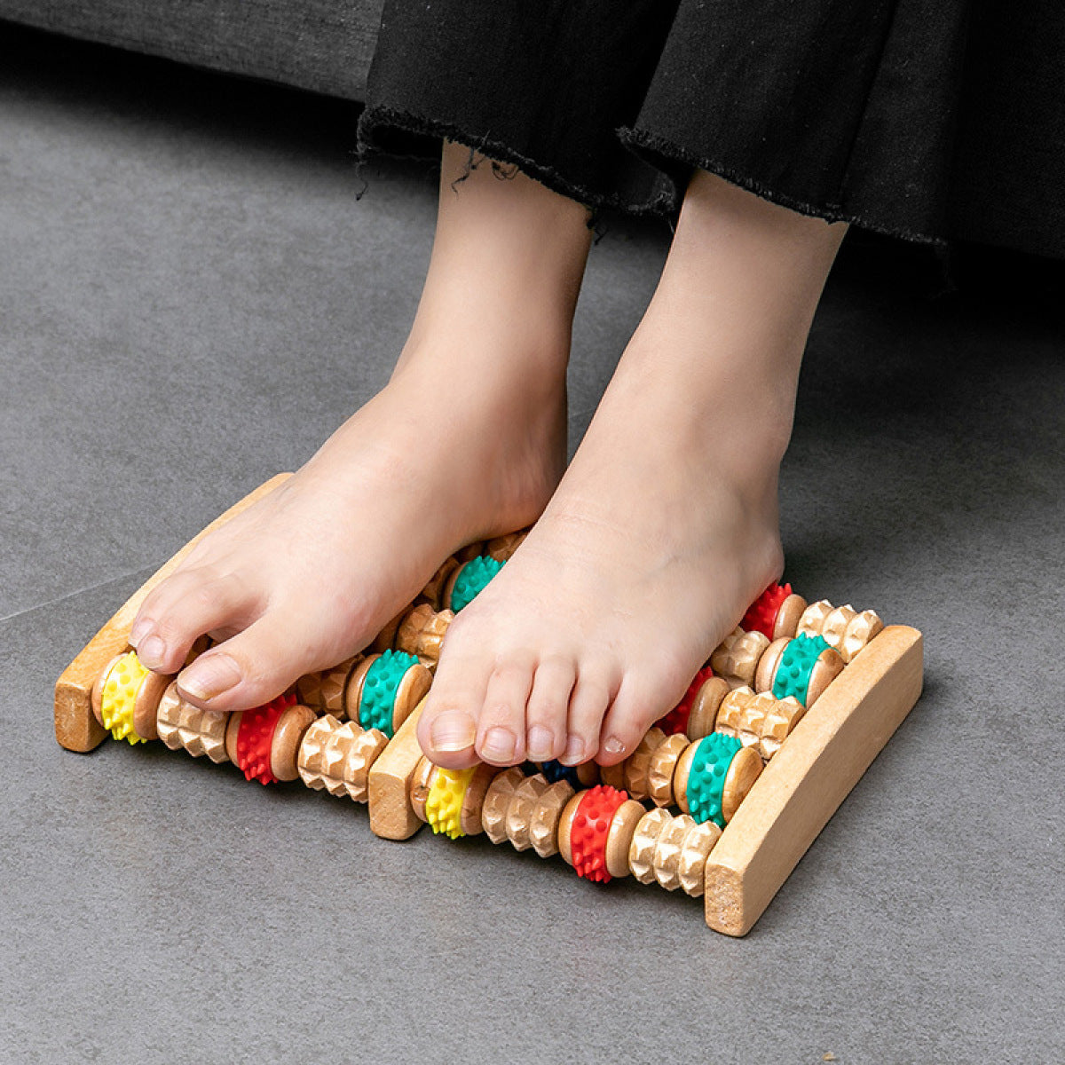 Wooden Foot Massage Roller