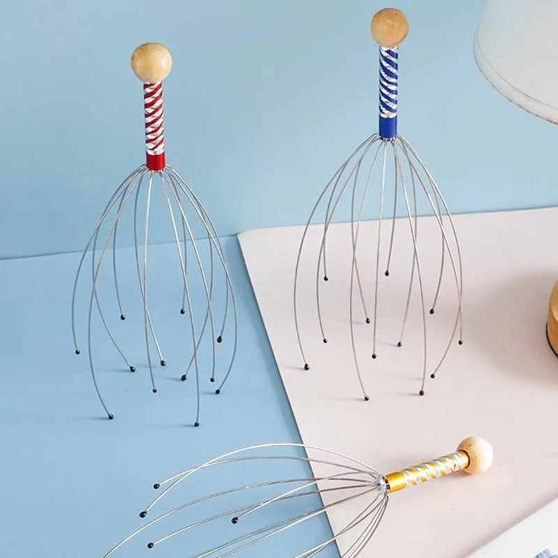 Octopus scalp massager head scratcher