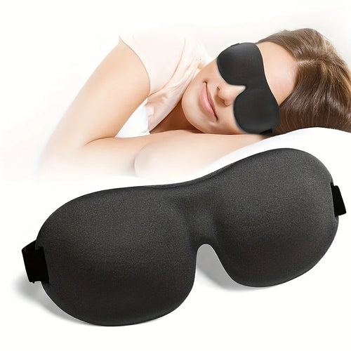 3D contoured blackout sleep mask