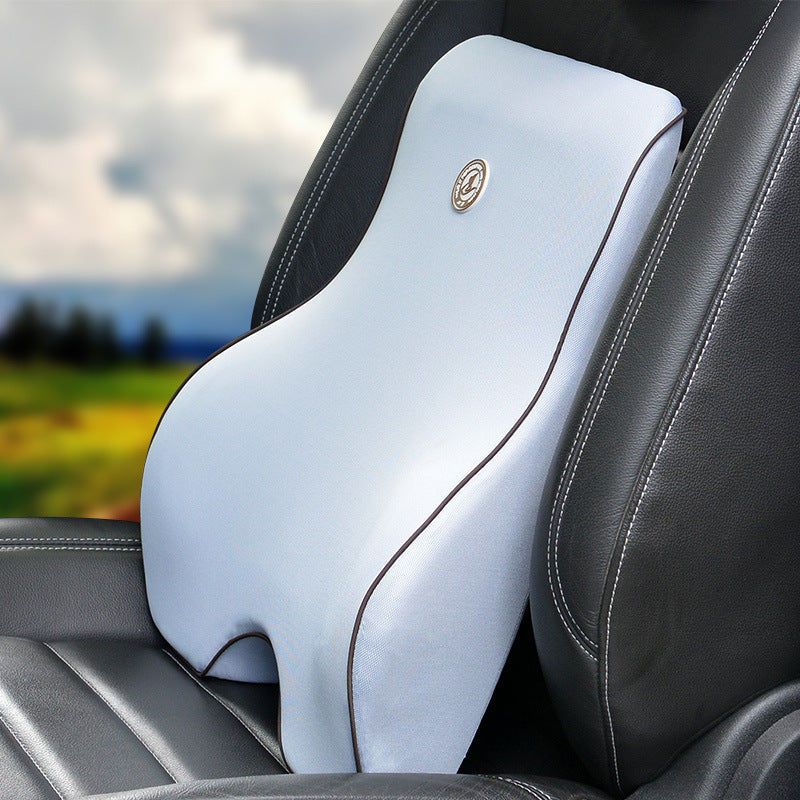 Memory foam lumbar support cushion