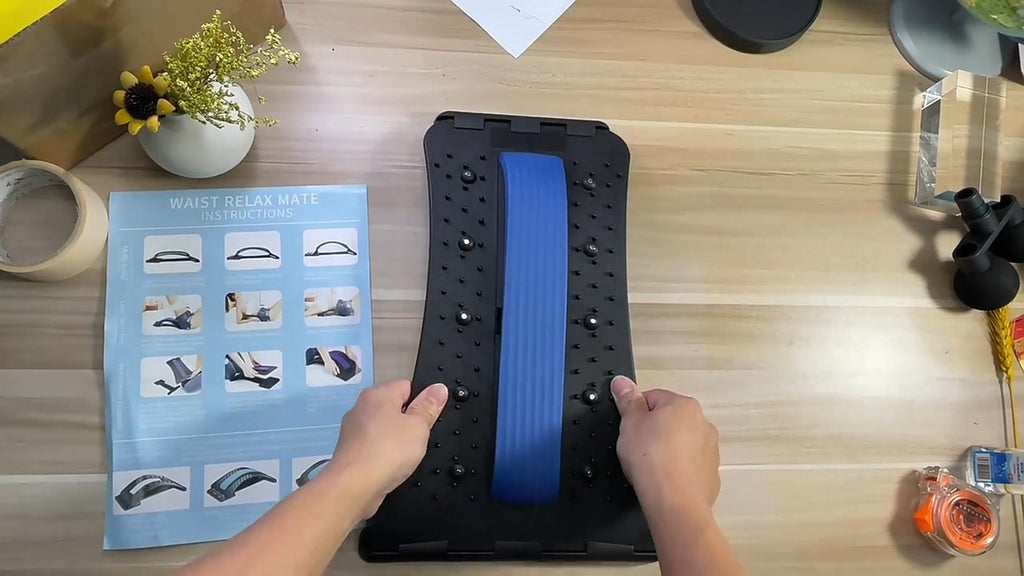 Back stretcher acupressure ridges